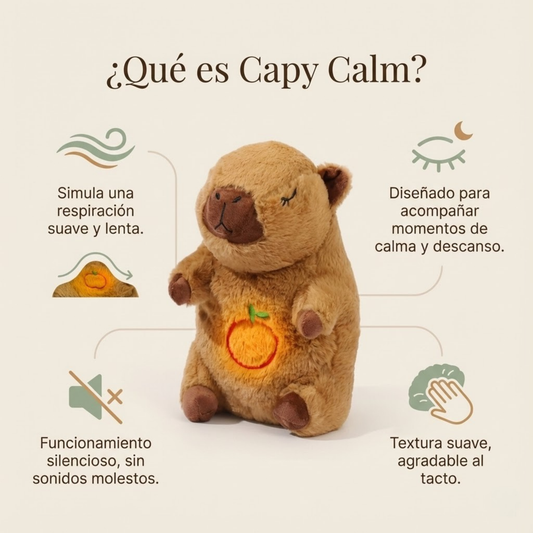 Capy Calm™–Respiración Suave para Descansar Mejor