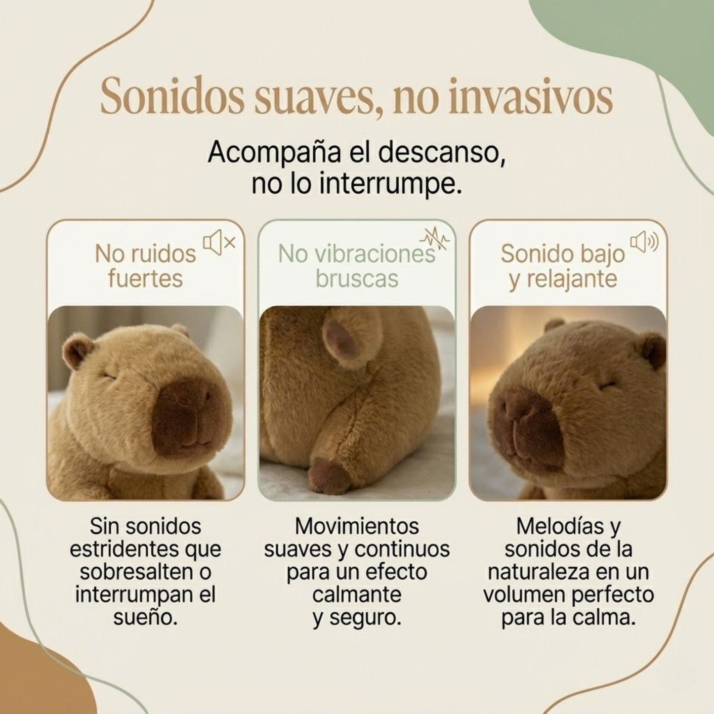 Capy Calm™–Respiración Suave para Descansar Mejor